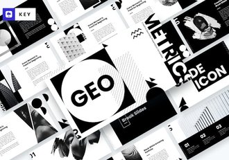 黑色时尚杂志风格keynote模板 - 顶尖PPT