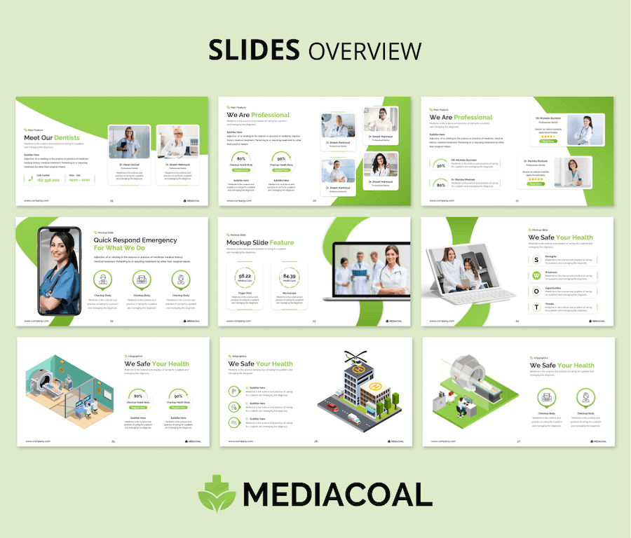 国外医疗行业专业质感PPT模板 - 顶尖PPT