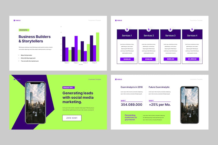 社交媒体营销策划分析keynote模板 - 顶尖PPT