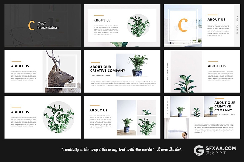 60页极简唯美风格国外创意keynote模板 - 顶尖PPT