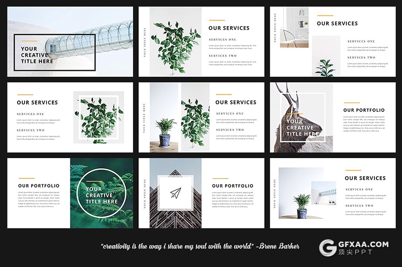 60页极简唯美风格国外创意keynote模板 - 顶尖PPT