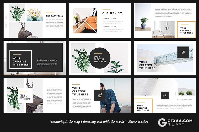 60页极简唯美风格国外创意keynote模板 - 顶尖PPT