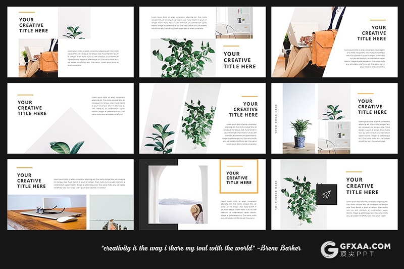 60页极简唯美风格国外创意keynote模板 - 顶尖PPT