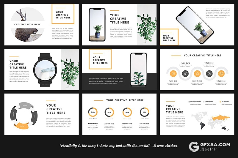 60页极简唯美风格国外创意keynote模板 - 顶尖PPT