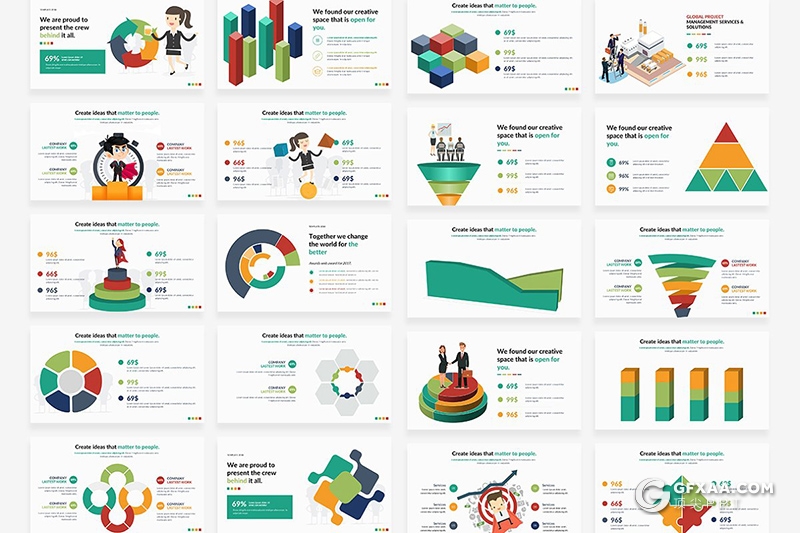 117页国外高端企业团队介绍工作汇报商务通用PPT模板 - 顶尖PPT