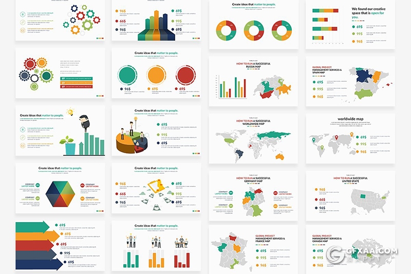 117页国外高端企业团队介绍工作汇报商务通用PPT模板 - 顶尖PPT