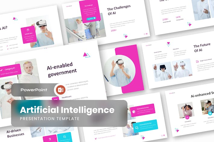 人工智能AI科技PPT模板 - 顶尖PPT