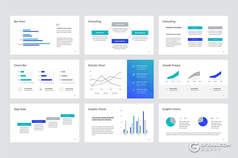 110页扁平化国外高端商务工作汇报keynote 附带20张高清文艺图片 - 顶尖PPT