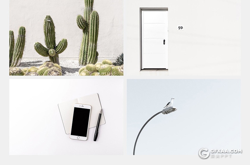 110页扁平化国外高端商务工作汇报keynote 附带20张高清文艺图片 - 顶尖PPT