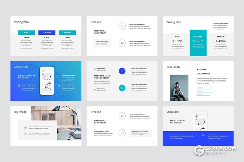 110页扁平化国外高端商务工作汇报keynote 附带20张高清文艺图片 - 顶尖PPT
