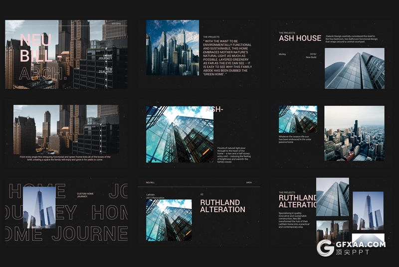 26页大标题文字图片展示风格keynote模板 - 顶尖PPT