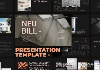 26页大标题文字图片展示风格ppt模板 - 顶尖PPT