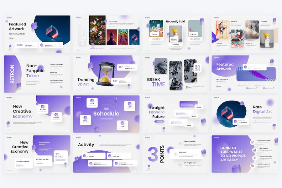 微立体现代设计元宇宙PPT模板 - 顶尖PPT