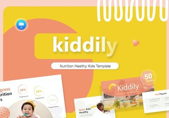 精美大气儿童健康食品主题演讲keynote模板 - 顶尖PPT