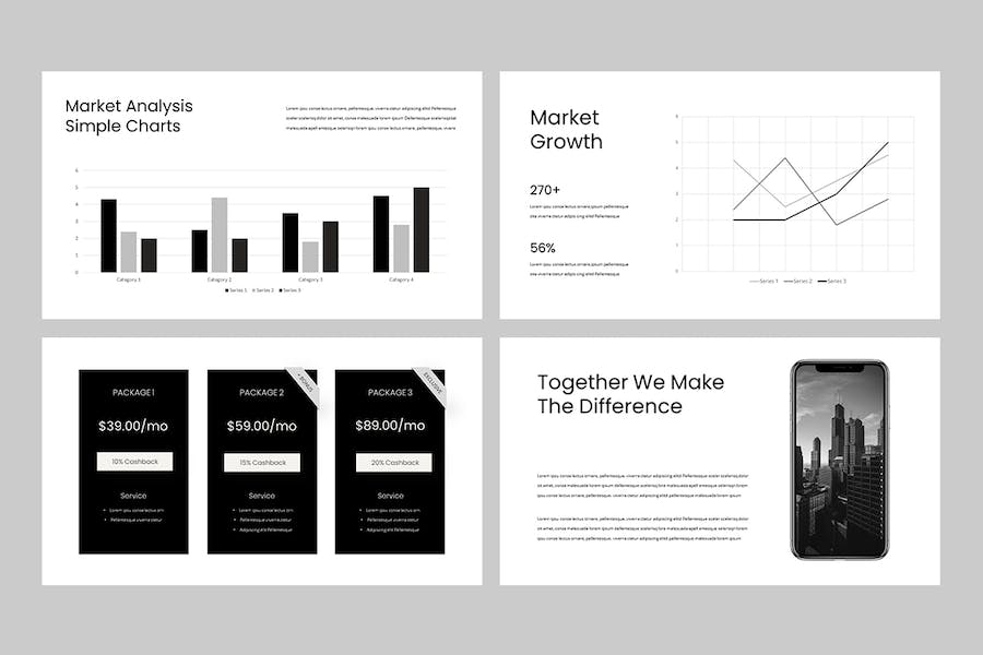 极简风格商务办公通用PPT模板 - 顶尖PPT