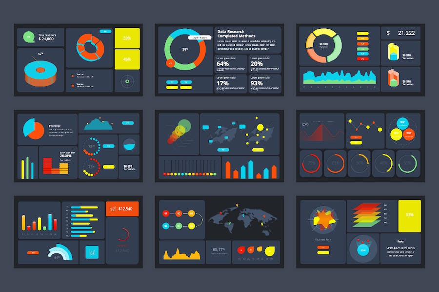 企业运营KPI数据分析报告展示PPT模板 - 顶尖PPT