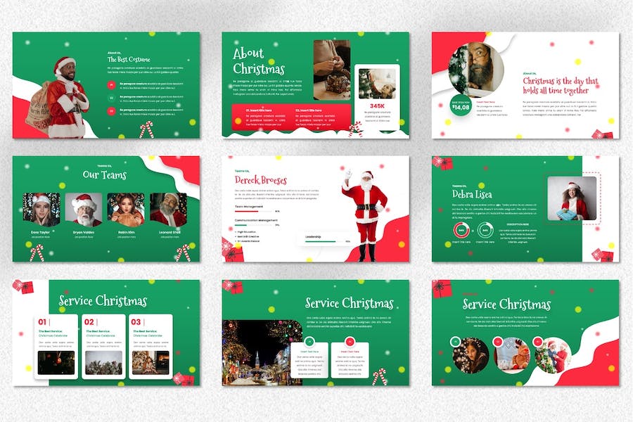 圣诞老人主题演讲方案Keynote模板 Retry - 顶尖PPT