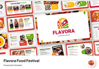 美食节风味PPT模板 - 顶尖PPT