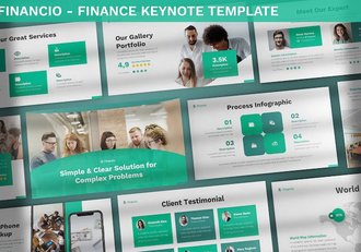 绿色商业计划项目计划企业合作商务通用keynote模板 - 顶尖PPT