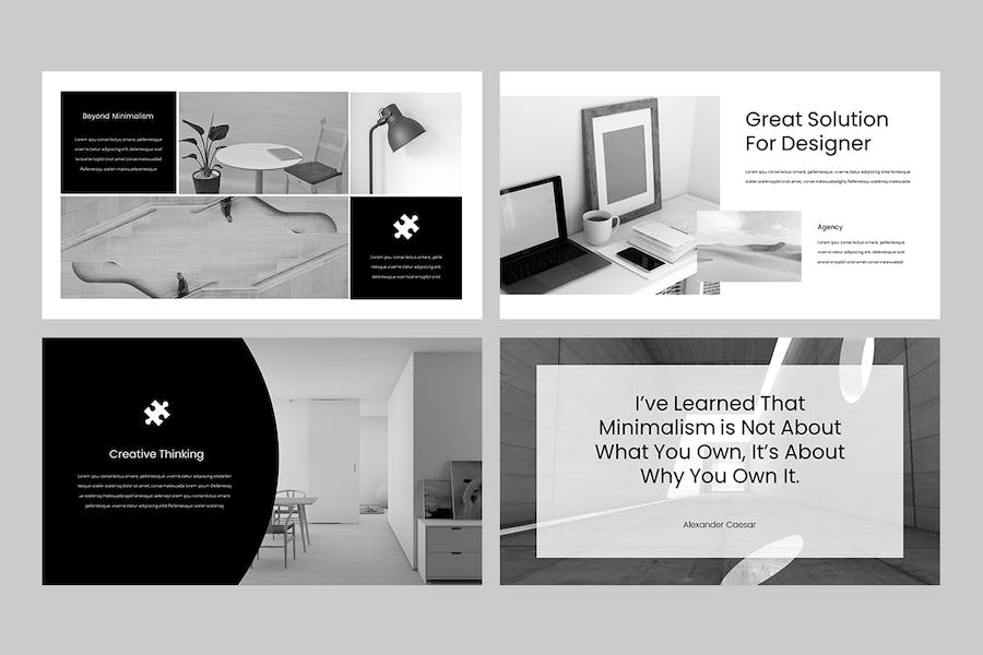 极简风格商务办公通用PPT模板 - 顶尖PPT