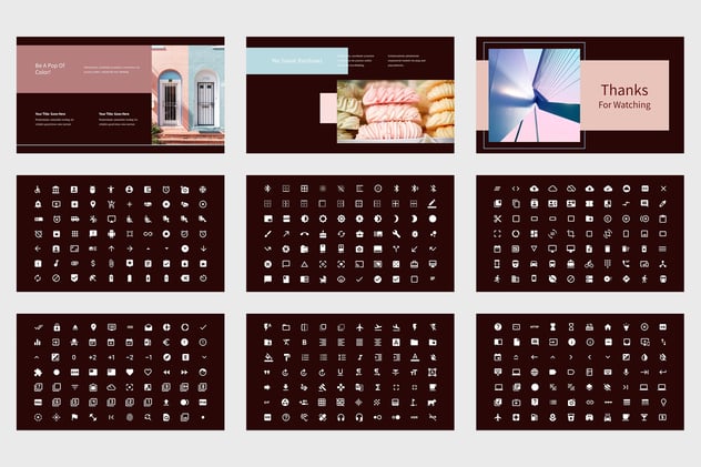 柔和色彩简约文艺欧式PPT模板 - 顶尖PPT