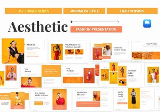 美学时尚设计工作室方案Keynote模板 - 顶尖PPT