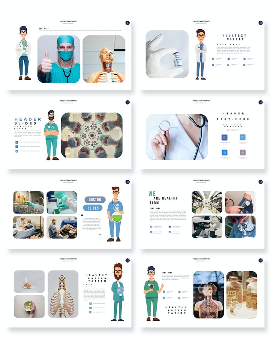 医疗健康医院诊所服务介绍PPT模板 - 顶尖PPT