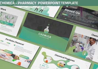 化学药房医药知识展示方案PPT模板 - 顶尖PPT