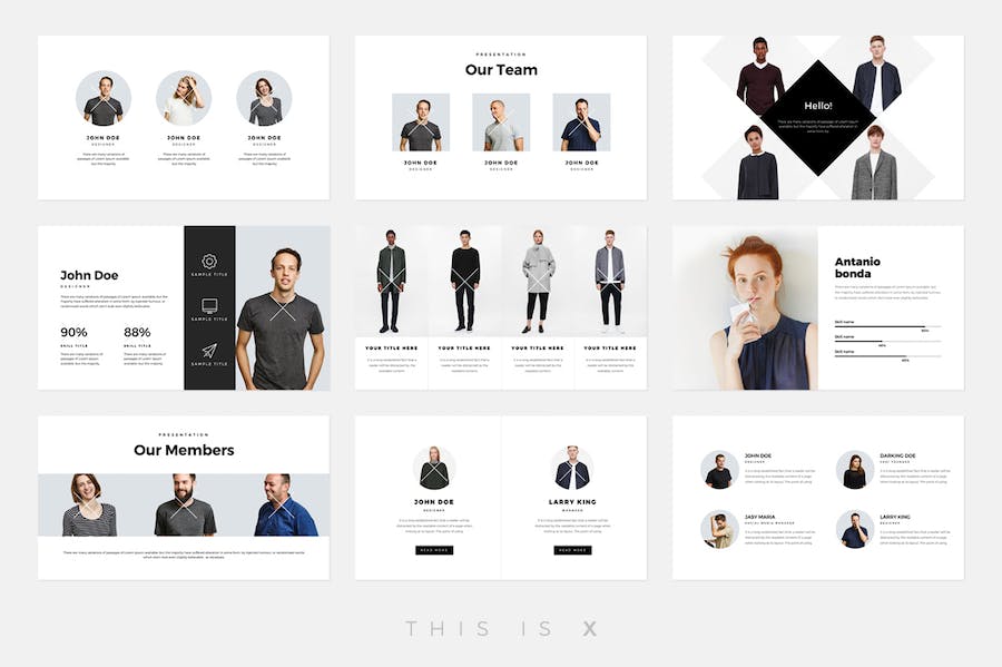 创意设计作品展示PPT模板 - 顶尖PPT