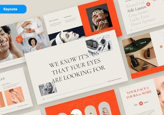 创意理念设计作品美学分享keynote模板 - 顶尖PPT