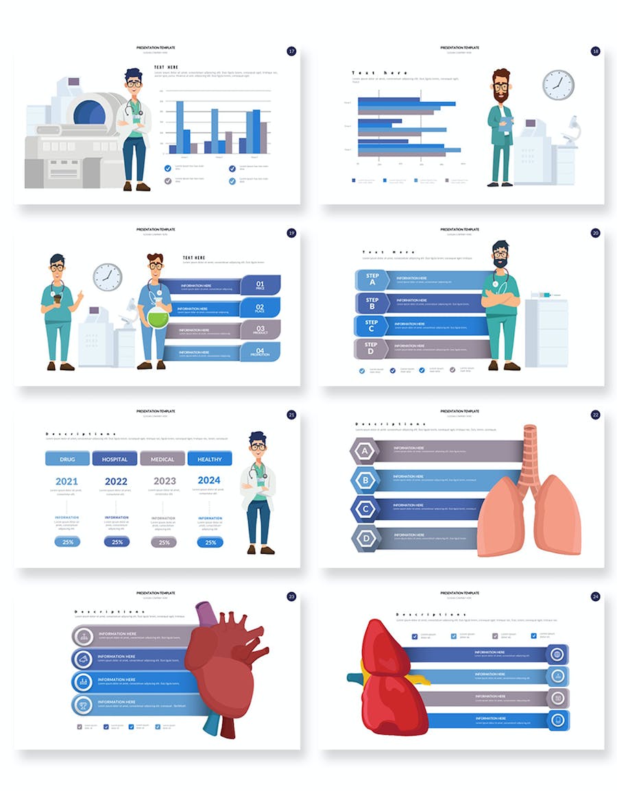 医疗健康医院诊所服务介绍PPT模板 - 顶尖PPT
