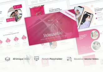 浪漫婚礼主办方活动策划PPT模板 - 顶尖PPT