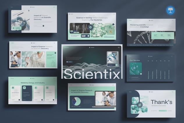 学术研究论文发表汇报演讲Keynote模板 - 顶尖PPT