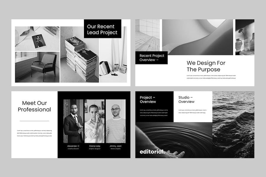 极简风格商务办公通用PPT模板 - 顶尖PPT