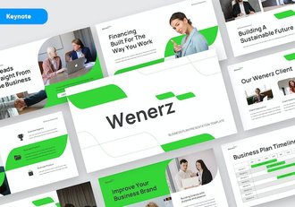 商务品牌基调展示讲述Keynote模板 - 顶尖PPT