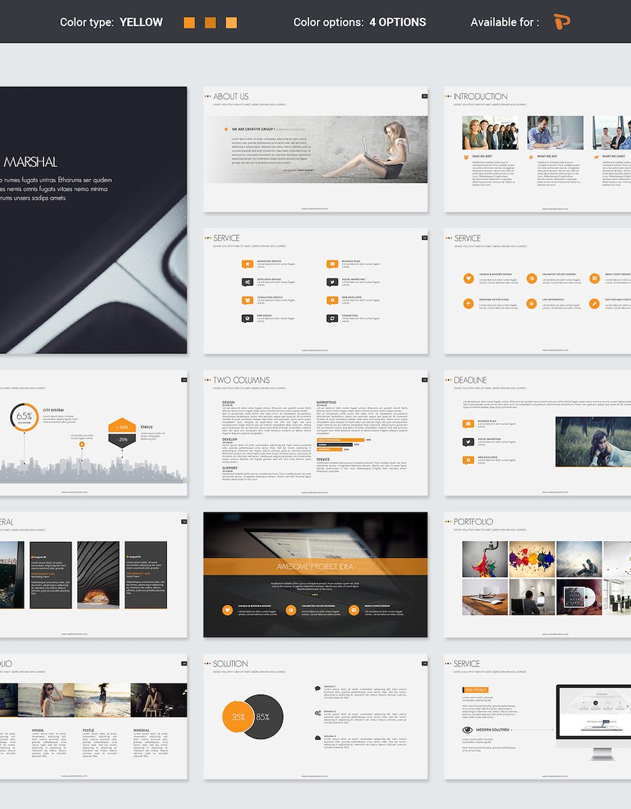 国外简约商务商用计划总结汇报通用PPT模板 - 顶尖PPT