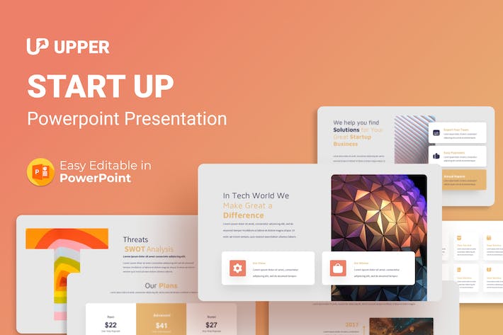 初创企业品牌搭建PPT演示模板 - 顶尖PPT