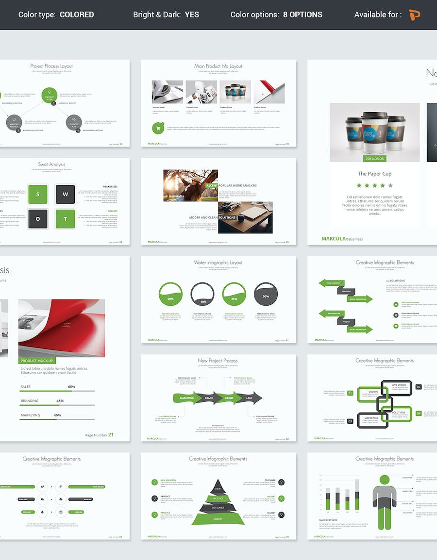国外高级简约风格商务商业通用PPT模板 - 顶尖PPT