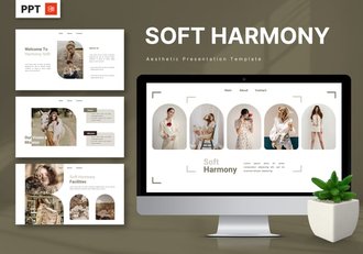 简约美学写真摄影PPT模板 - 顶尖PPT