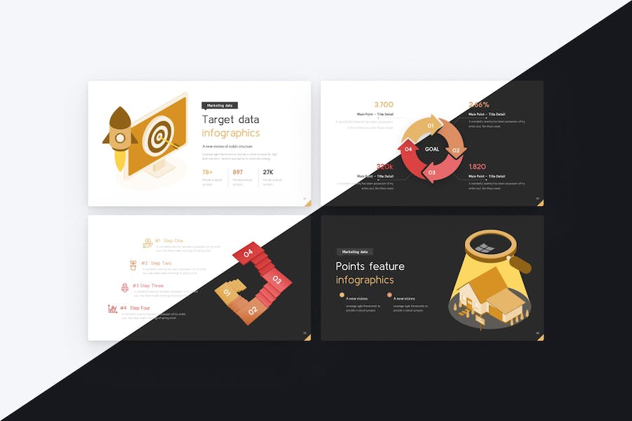 房屋建筑装修中介公司租售计划总结keynote模板 - 顶尖PPT