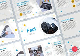 商业公司介绍分类信息展示PPT模板 - 顶尖PPT