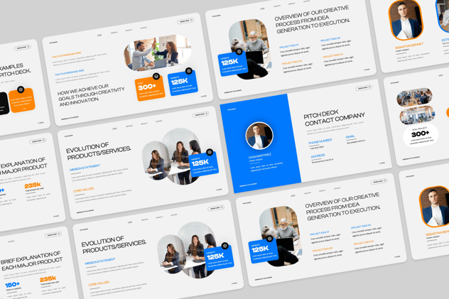 现代极简风格商务演示汇报PPT模板 - 顶尖PPT