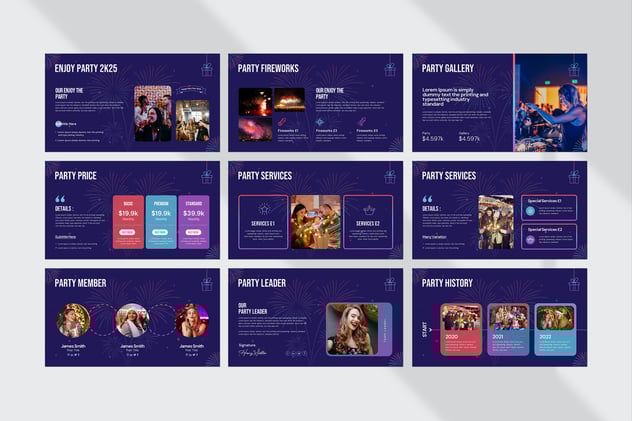 新年快乐活动策划keynote模板模板 - 顶尖PPT