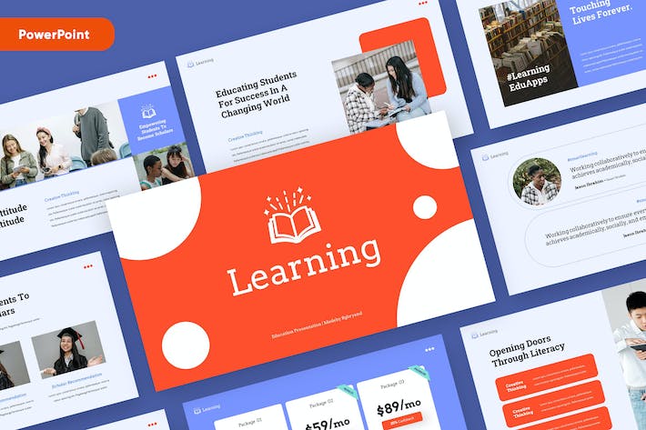 在线学习教育培训课程PPT模板 - 顶尖PPT