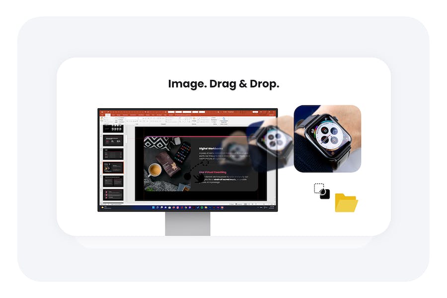 黑色系极简工作计划总结keynote模板 - 顶尖PPT