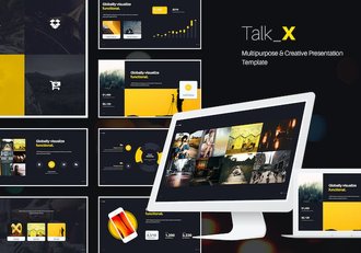 多用途企业介绍发展历程团队展示PPT模板 - 顶尖PPT