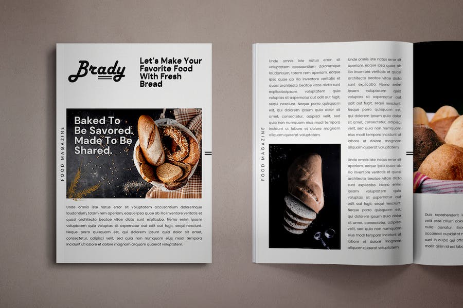 美食家杂志排版内容展示PPT模板 - 顶尖PPT