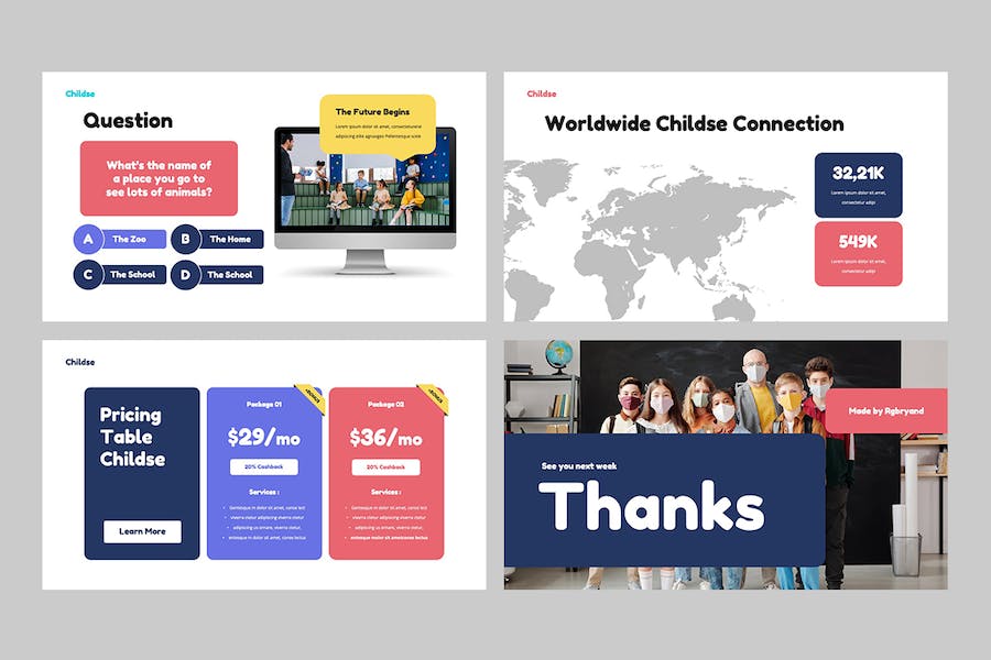 儿童教育培训课程内容设计PPT模板 - 顶尖PPT