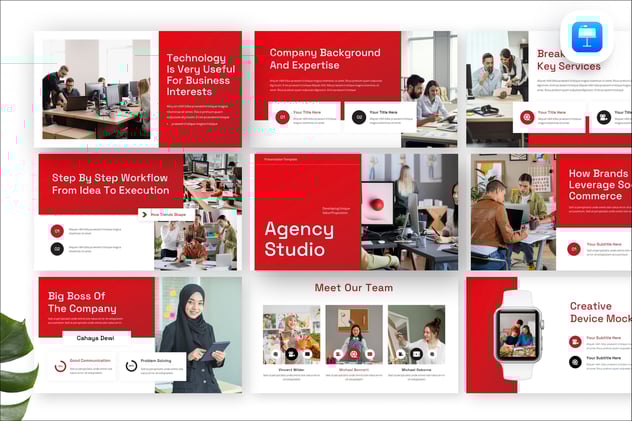 代理工作室keynote模板 - 顶尖PPT