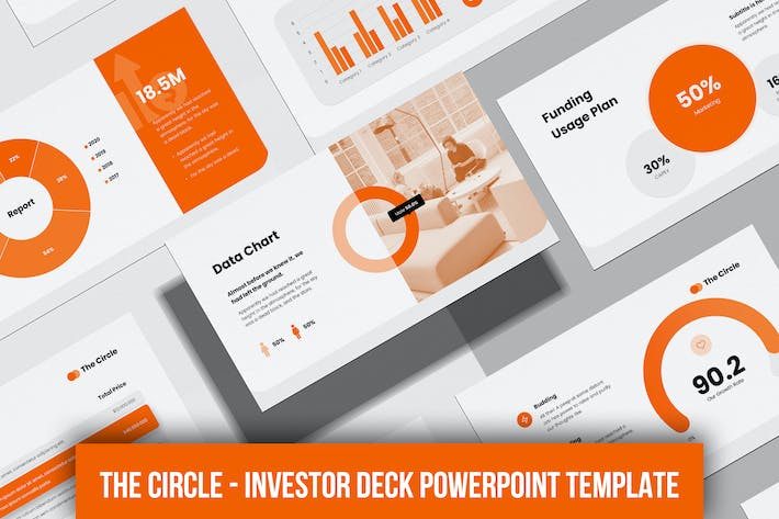 圆形创意商业投资PPT模板 - 顶尖PPT